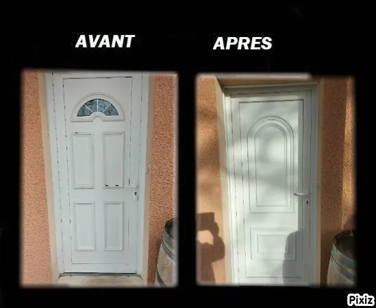 Changement d'une Porte PVC, Libournais, Sylvain Menuiseries